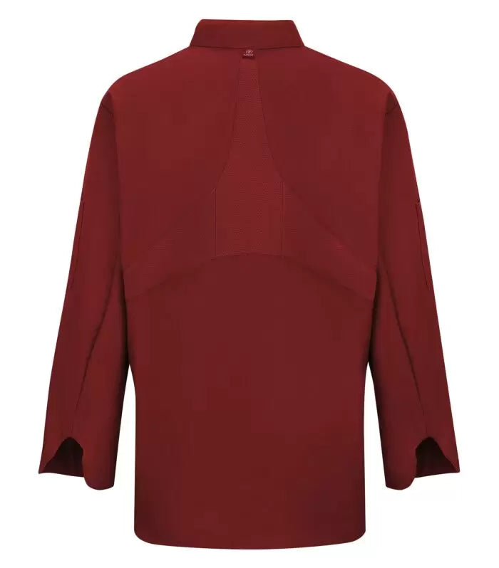 RED KAP® CHEF DESIGNS® LADIES' CHEF COAT WITH OILBLOK + MIMIX™. 041X - Special Order - XPRESS Feature Item
