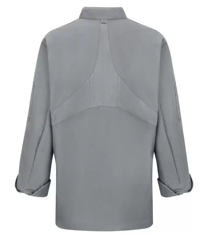 RED KAP® CHEF DESIGNS® LADIES' CHEF COAT WITH OILBLOK + MIMIX™. 041X - Special Order - XPRESS Feature Item