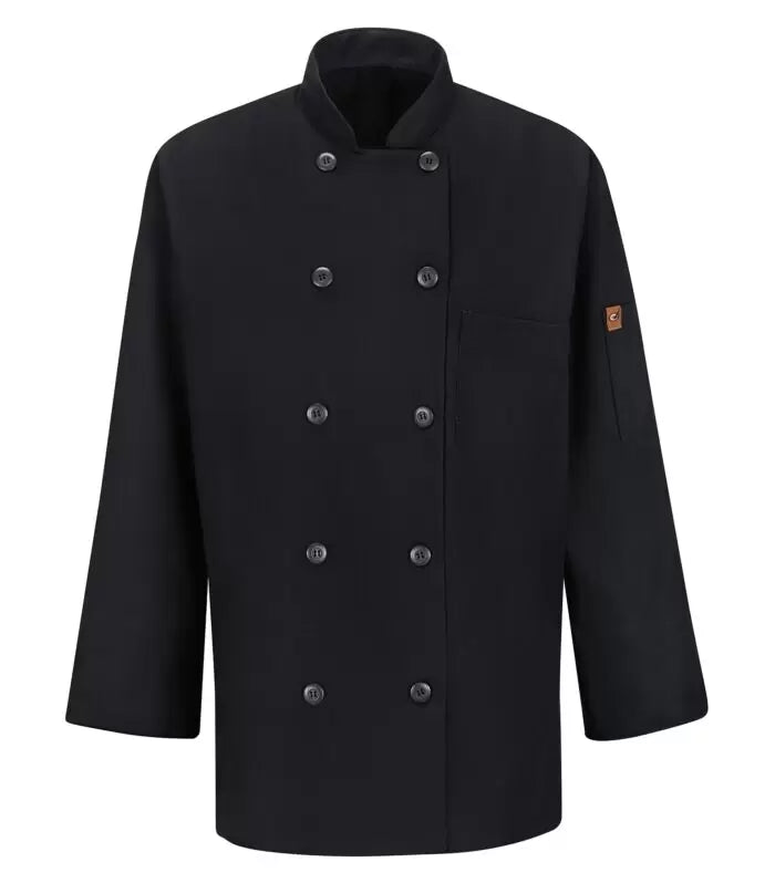 RED KAP® CHEF DESIGNS® LADIES' CHEF COAT WITH OILBLOK + MIMIX™. 041X - Special Order - XPRESS Feature Item