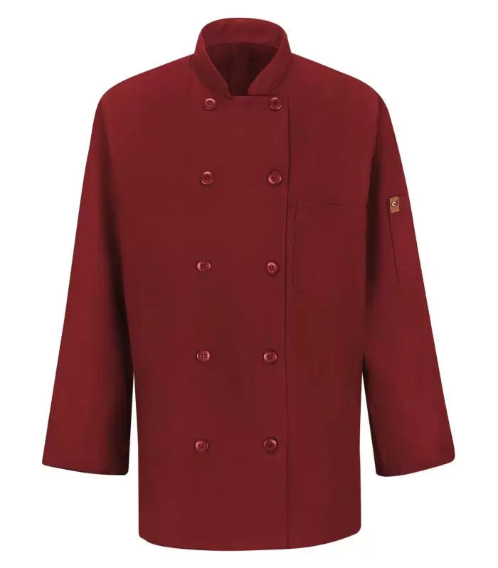 RED KAP® CHEF DESIGNS® LADIES' CHEF COAT WITH OILBLOK + MIMIX™. 041X - Special Order - XPRESS Feature Item