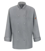 RED KAP® CHEF DESIGNS® LADIES' CHEF COAT WITH OILBLOK + MIMIX™. 041X - Special Order - XPRESS Feature Item