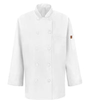 RED KAP® CHEF DESIGNS® LADIES' CHEF COAT WITH OILBLOK + MIMIX™. 041X - Special Order - XPRESS Feature Item