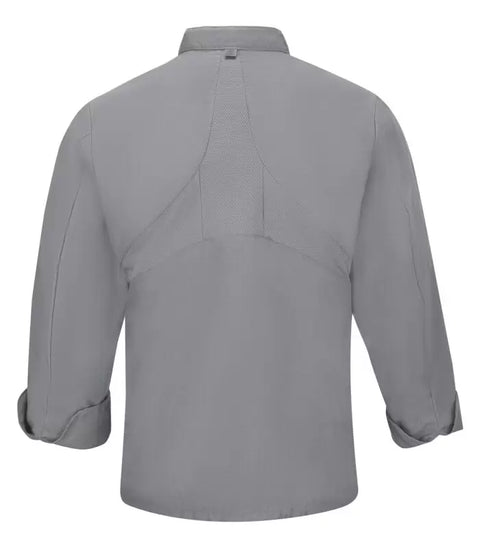 RED KAP® CHEF DESIGNS® CHEF COAT WITH OILBLOK + MIMIX™. 042X - Special Order - XPRESS Feature Item