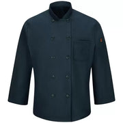 RED KAP® CHEF DESIGNS® CHEF COAT WITH OILBLOK + MIMIX™. 042X - Special Order - XPRESS Feature Item