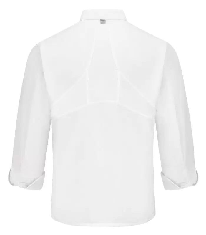 RED KAP® CHEF DESIGNS® TEN KNOT BUTTON CHEF COAT WITH OILBLOK + MIMIX™. 044X - Special Order - Feature Item