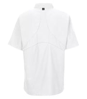 RED KAP® CHEF DESIGNS® SHORT SLEEVE CHEF COAT WITH OILBLOK + MIMIX™. 046X