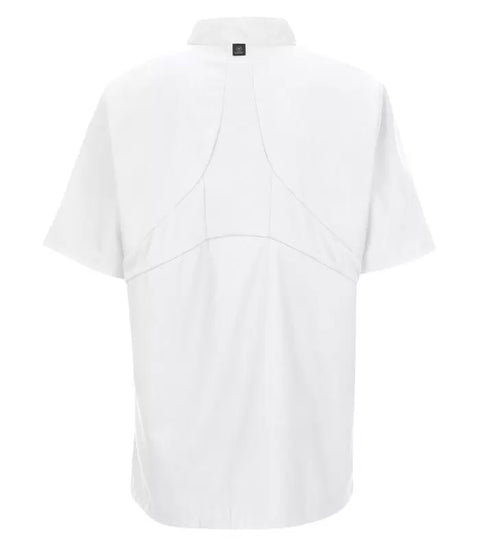 RED KAP® CHEF DESIGNS® SHORT SLEEVE CHEF COAT WITH OILBLOK + MIMIX™. 046X