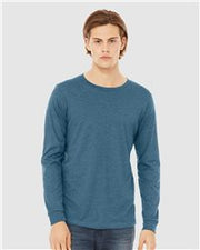 BELLA + CANVAS 3501CVC - Heather CVC Long Sleeve Tee