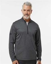 Adidas A593 Men's Space Dyed Quarter-Zip Pullover