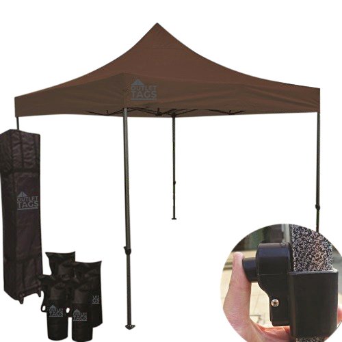 Brown 10×10 Canopy – Iron Horse Medium Quality Canopy Tent