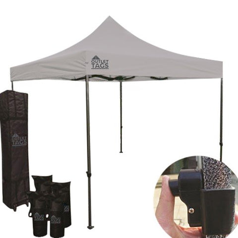 Grey 10x10 Canopy – Iron Horse Medium Quality Canopy Tent