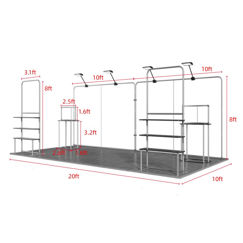 10ftx20ft Custom Trade Show Booth A2