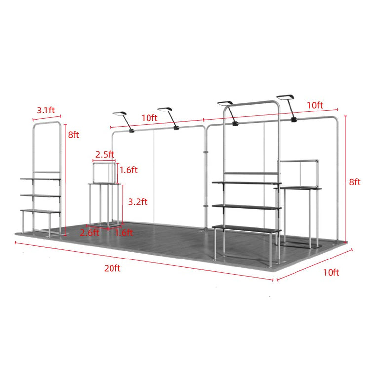 10ftx20ft Custom Trade Show Booth A2