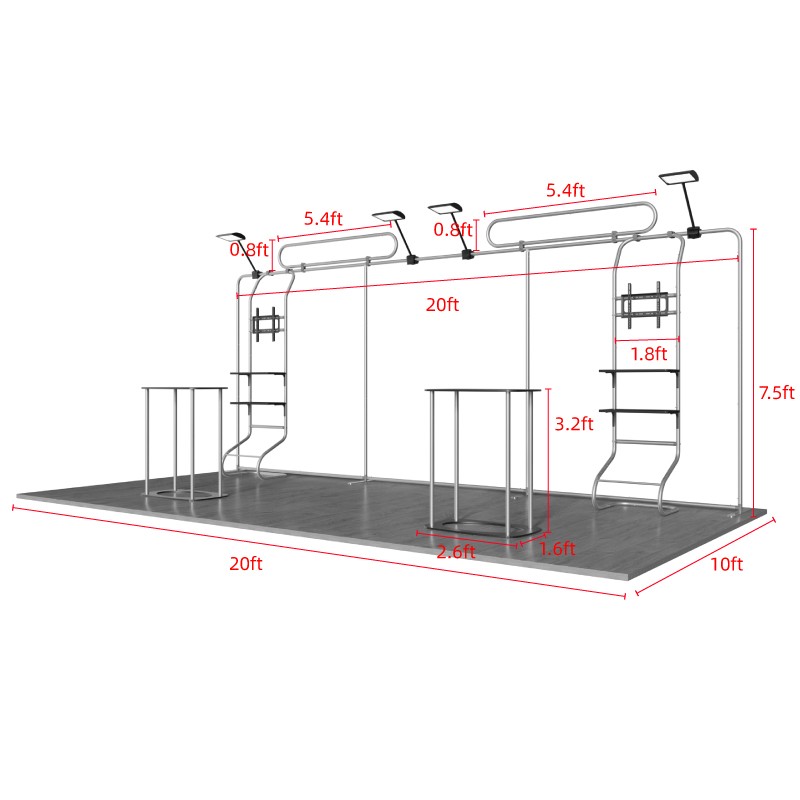 10ftx20ft Custom Trade Show Booth A3