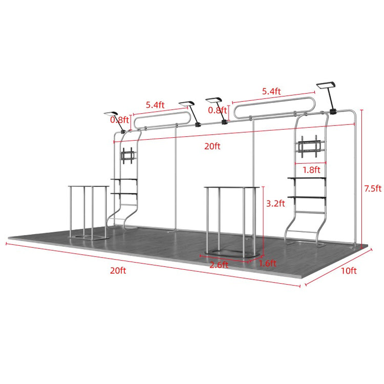10ftx20ft Custom Trade Show Booth A3