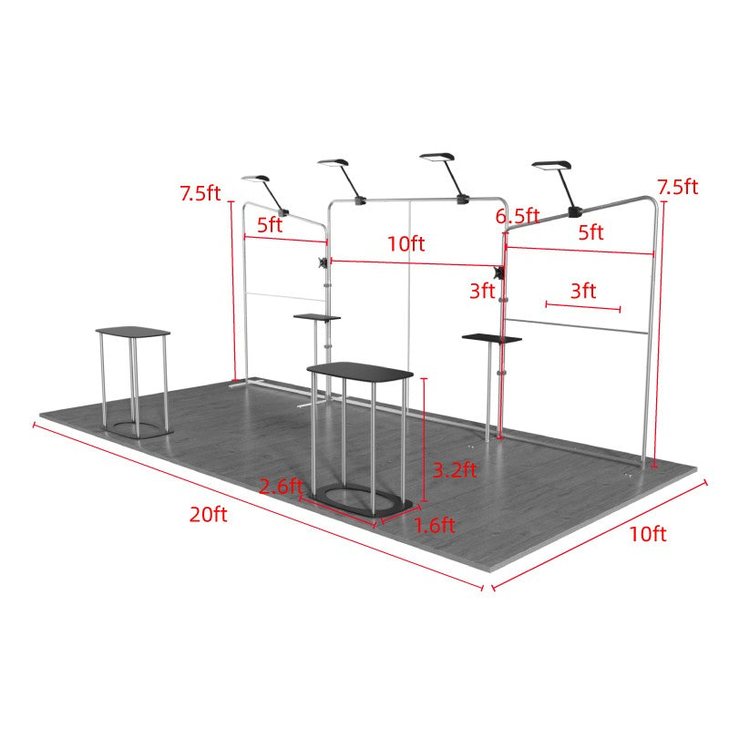 10ftx20ft Custom Trade Show Booth A6