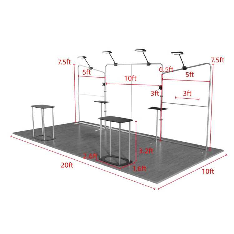 10ftx20ft Custom Trade Show Booth A6