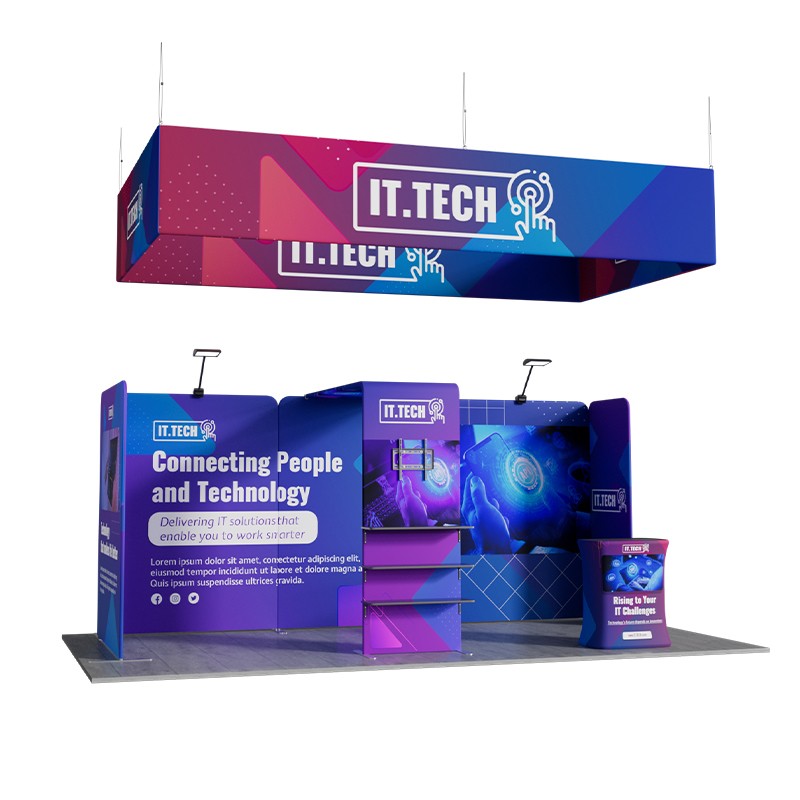 10ftx20ft Custom Trade Show Booth B1