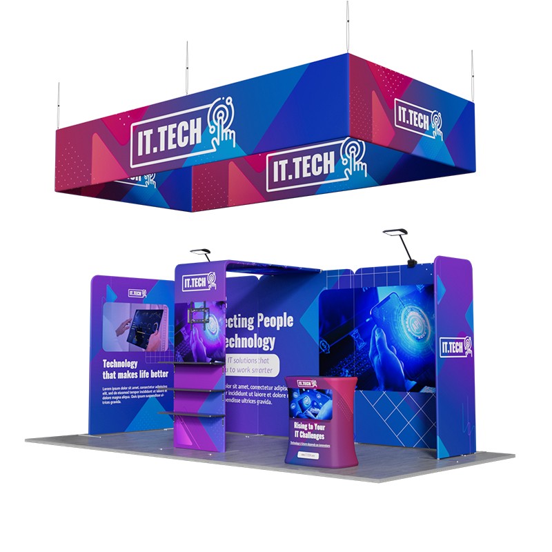 10ftx20ft Custom Trade Show Booth B1