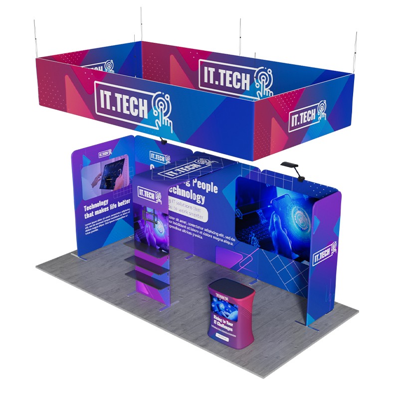 10ftx20ft Custom Trade Show Booth B1