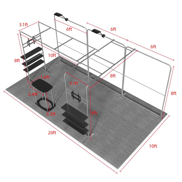 10ftx20ft Custom Trade Show Booth B2