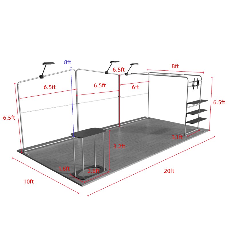 10ftx20ft Custom Trade Show Booth C1