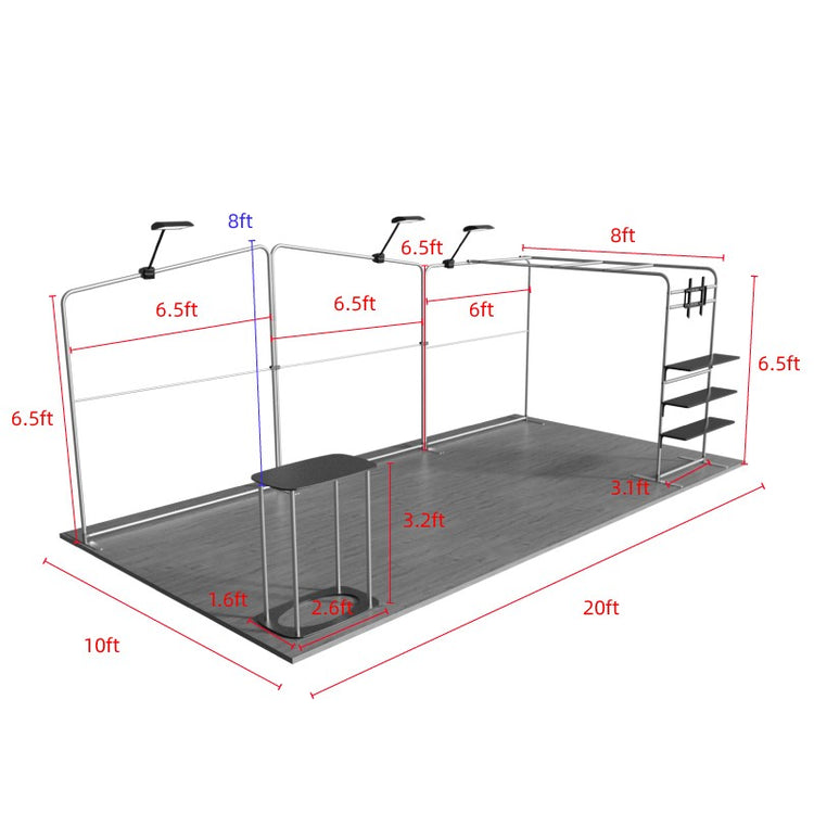 10ftx20ft Custom Trade Show Booth C1