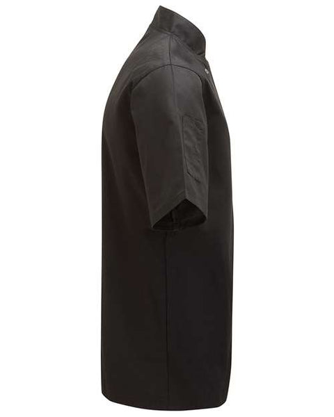 Unisex Ten Studded Front Short Sleeve Chef Coat - RP664