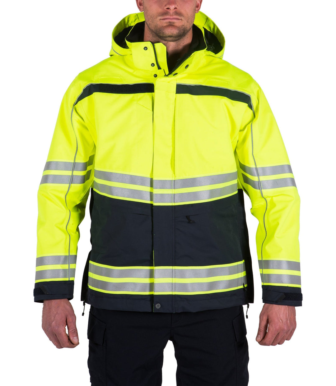 Parka avec système haute visibilité