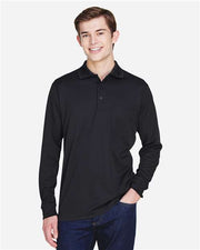 CORE365 Men's Pinnacle Performance Long Sleeve Piqué Polo with Pocket - 88192P