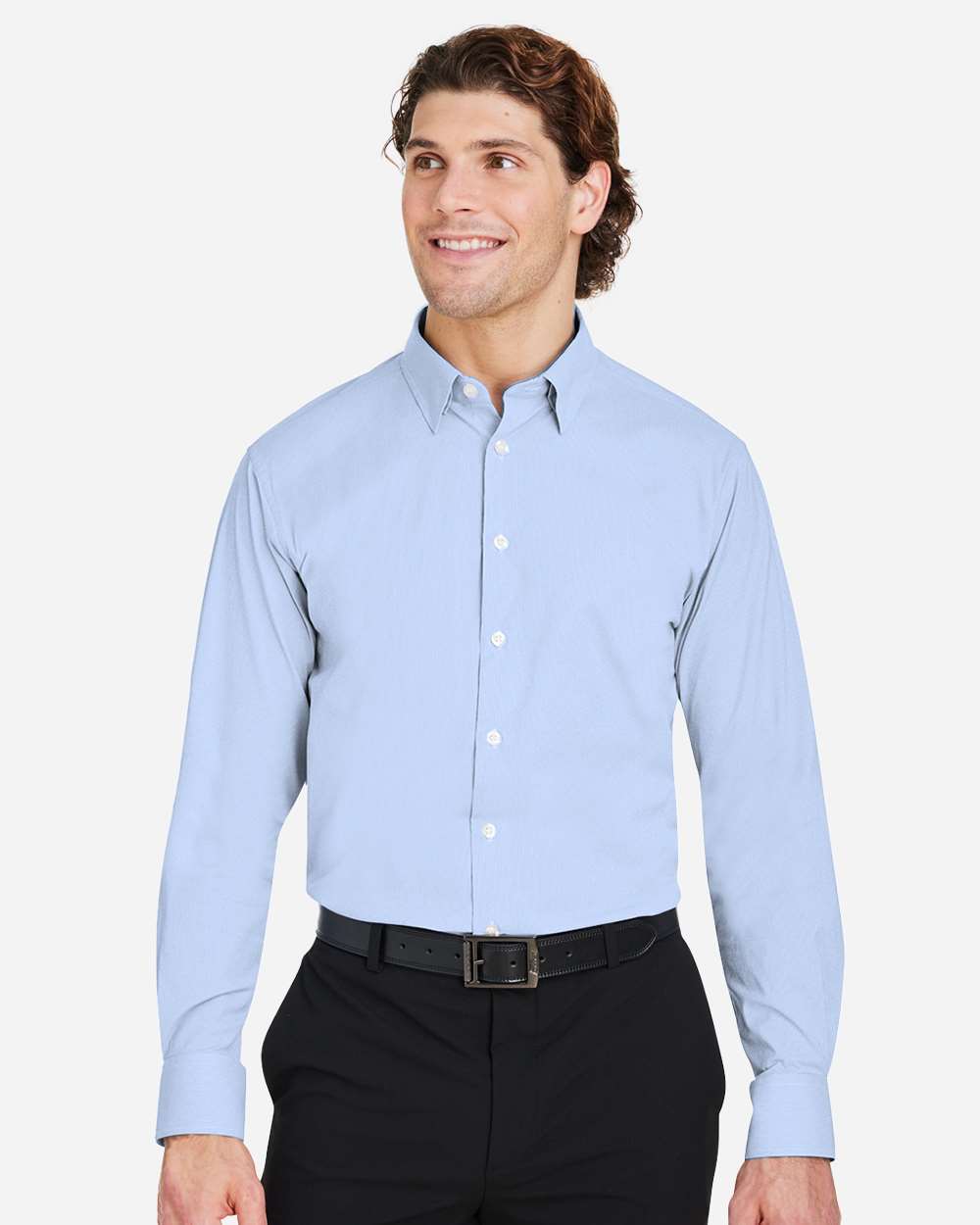 Devon & Jones Men's CrownLux Performance® Microstripe Dress Shirt