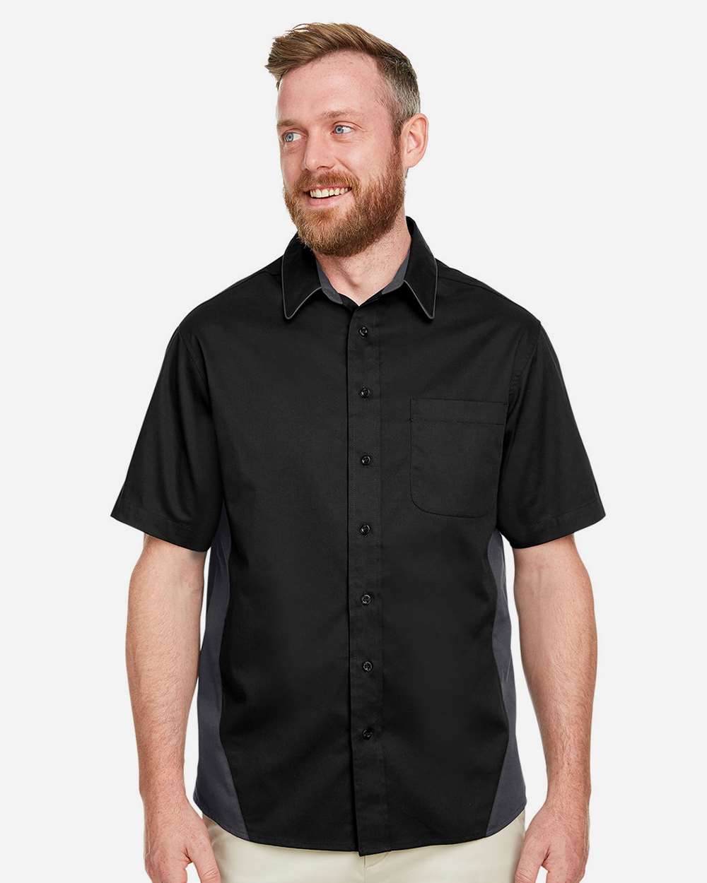 Harriton Men's Flash IL Colorblock Shirt