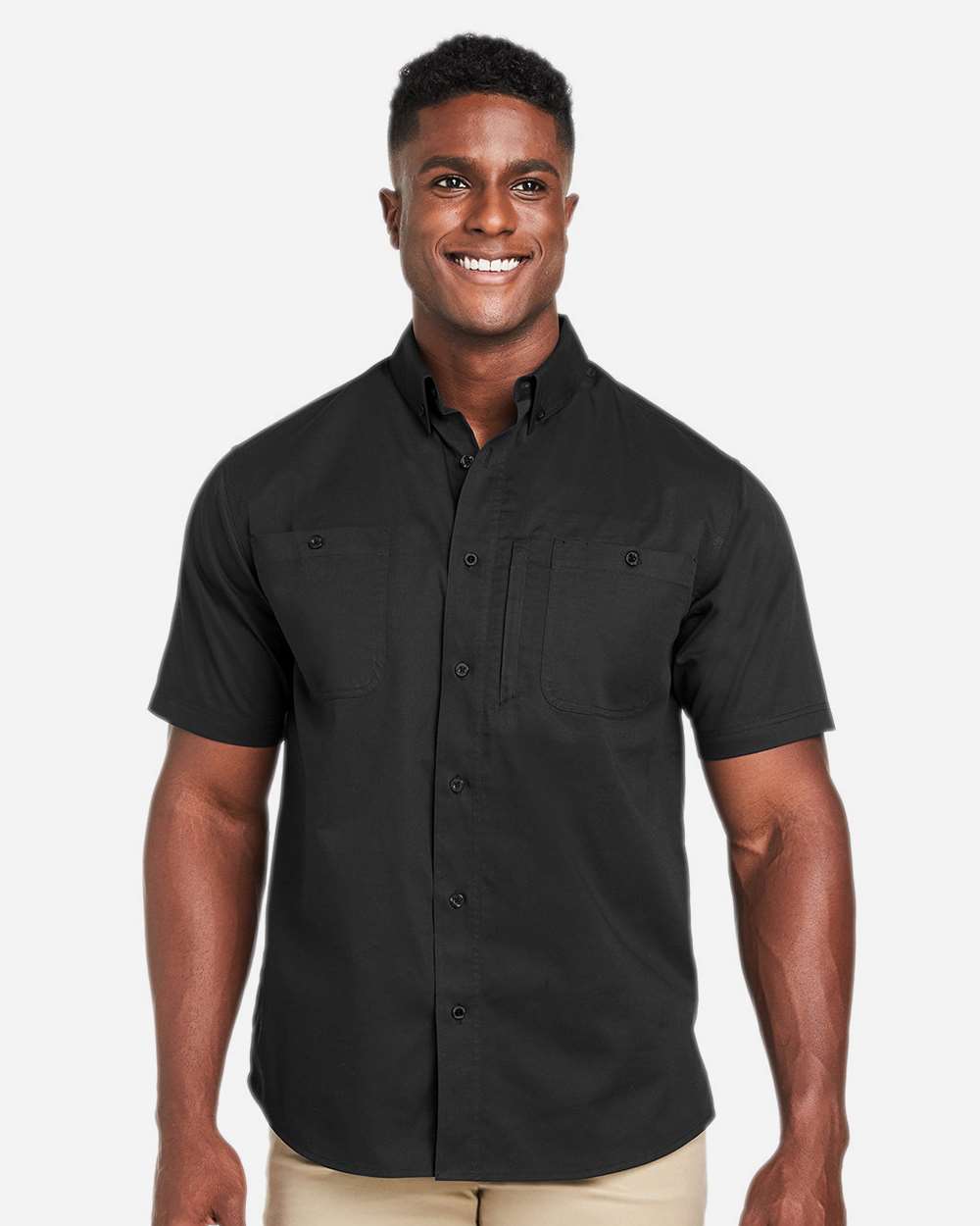 Harriton Men's Advantage IL Short Sleeve Work Shirt