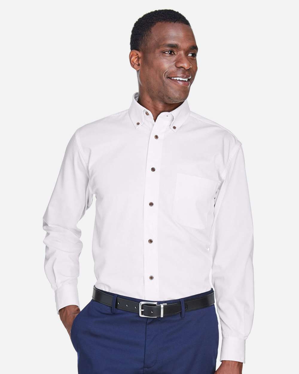 Harriton M500T - Men's Tall Easy Blend™ Twill Dress Shirt