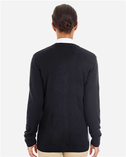 Harriton M425W - Women's Pilbloc V-Neck Button Cardigan Sweater