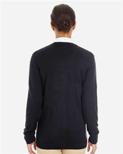 Harriton M425W - Women's Pilbloc V-Neck Button Cardigan Sweater