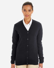 Harriton M425W - Women's Pilbloc V-Neck Button Cardigan Sweater