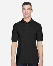Harriton Men's Easy Blend™ Polo with Pocket