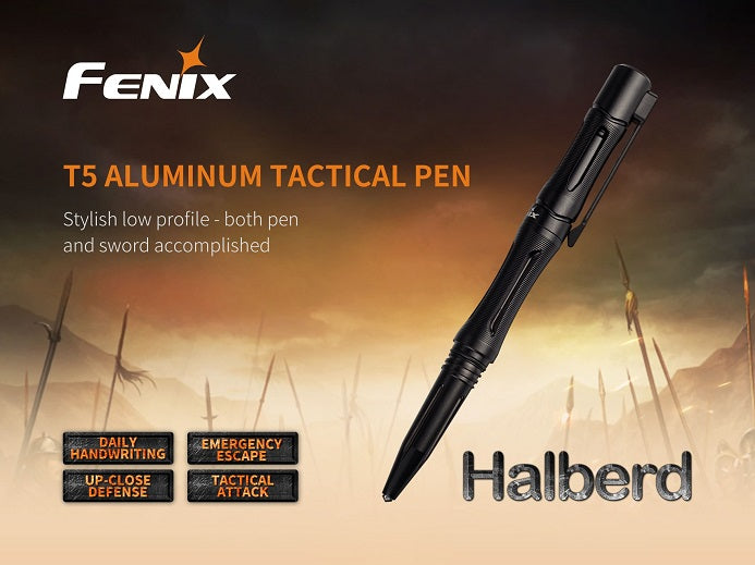 STYLO TACTIQUE HALBERD T5 EN ALLIAGE D&