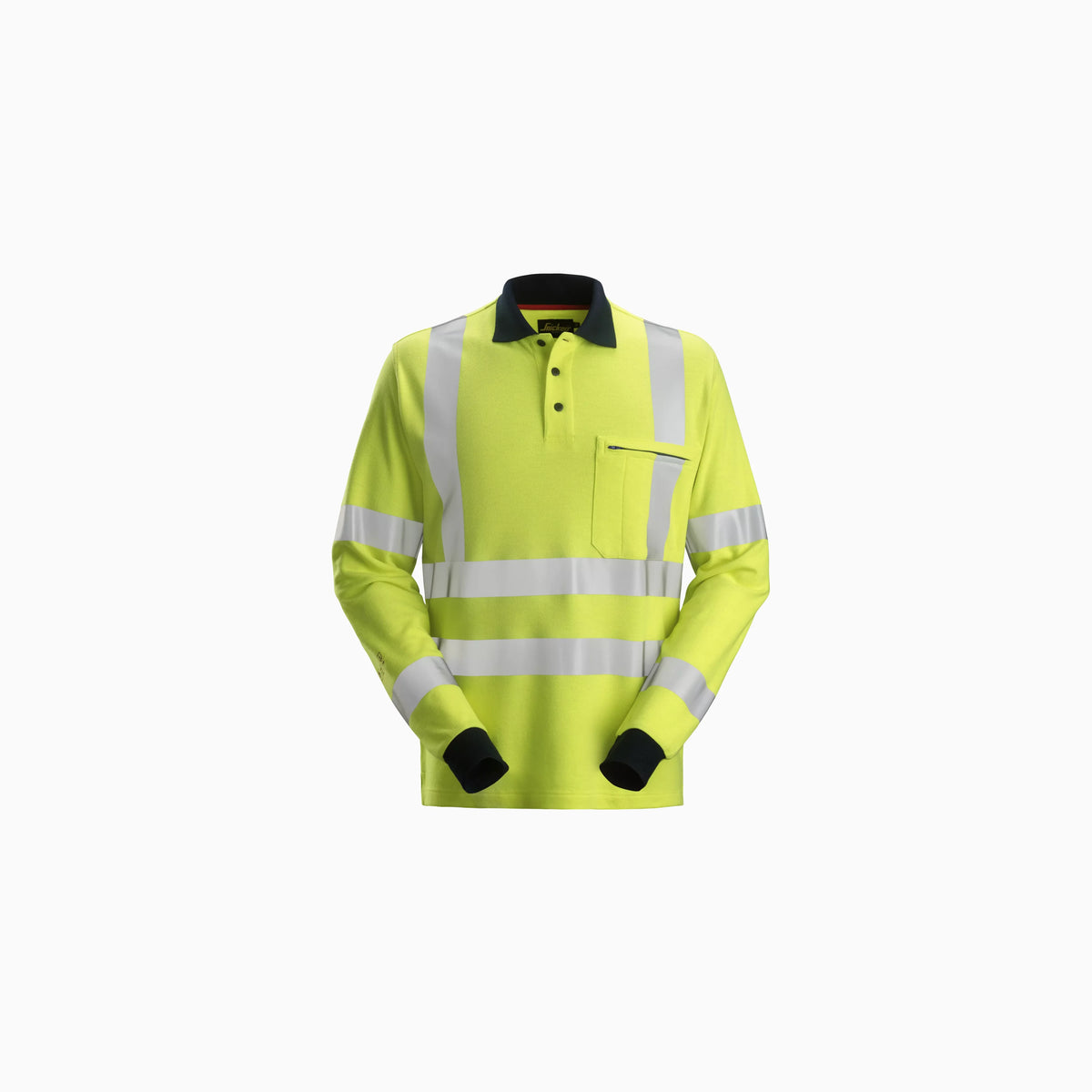 Long Sleeve Polo Shirt, High-Vis Class 3