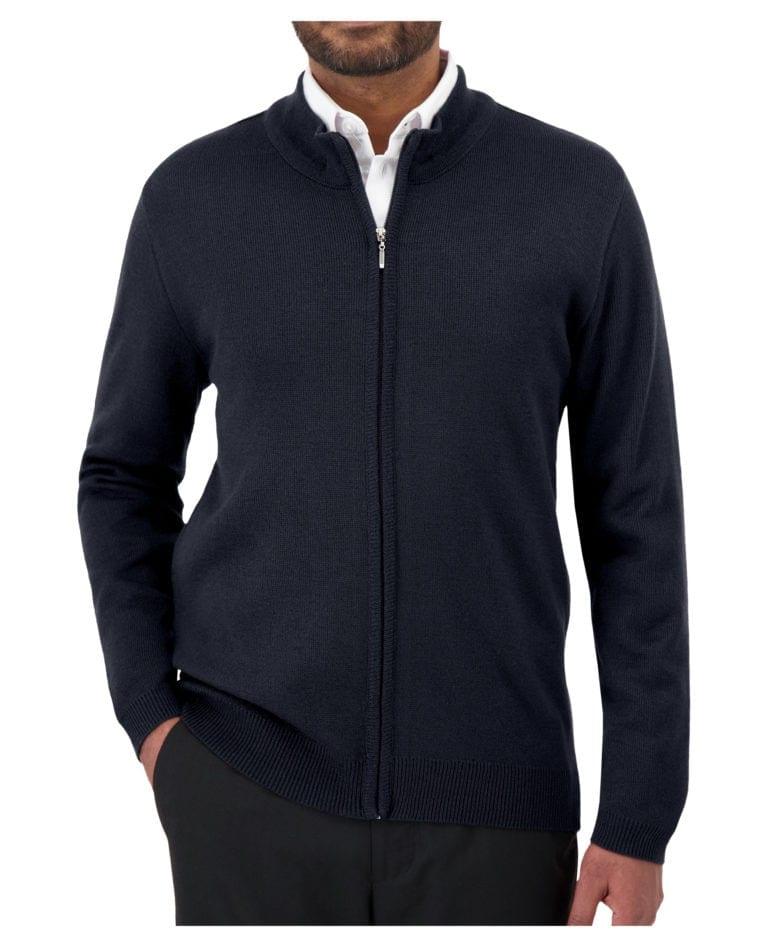 MOCKNECK FULL ZIP CARDIGAN