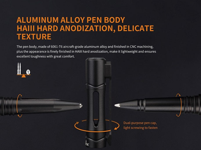 STYLO TACTIQUE HALBERD T5 EN ALLIAGE D&