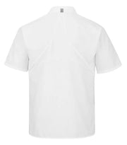 RED KAP® CHEF DESIGNS® SHORT SLEEVE COOK SHIRT WITH OILBLOK + MIMIX™. 502X - Special Order - Feature Item