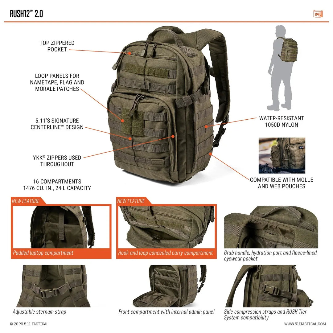 SAC À DOS RUSH® 12 2.0 24L 