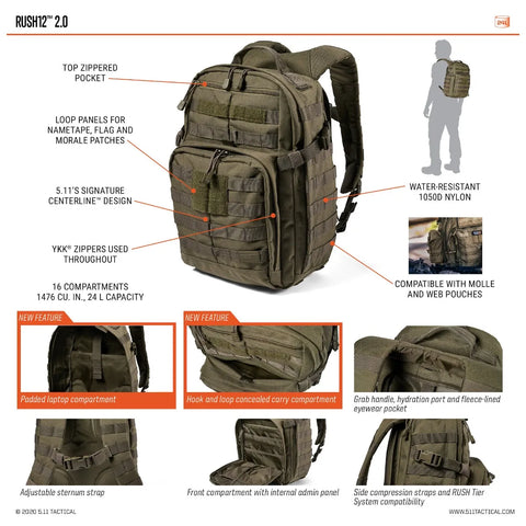 RUSH® 12 2.0 BACKPACK 24L