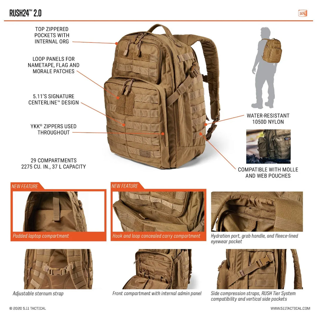 SAC À DOS RUSH® 24 2.0 37L 