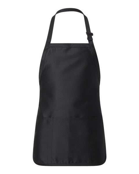 Full-Length Apron With Pouch Pocket - Q-Tees Q4250