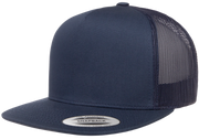 F06006 - YP Classics 5 Panel Flat Peak Snap Back Trucker Cap