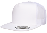 F06006 - YP Classics 5 Panel Flat Peak Snap Back Trucker Cap