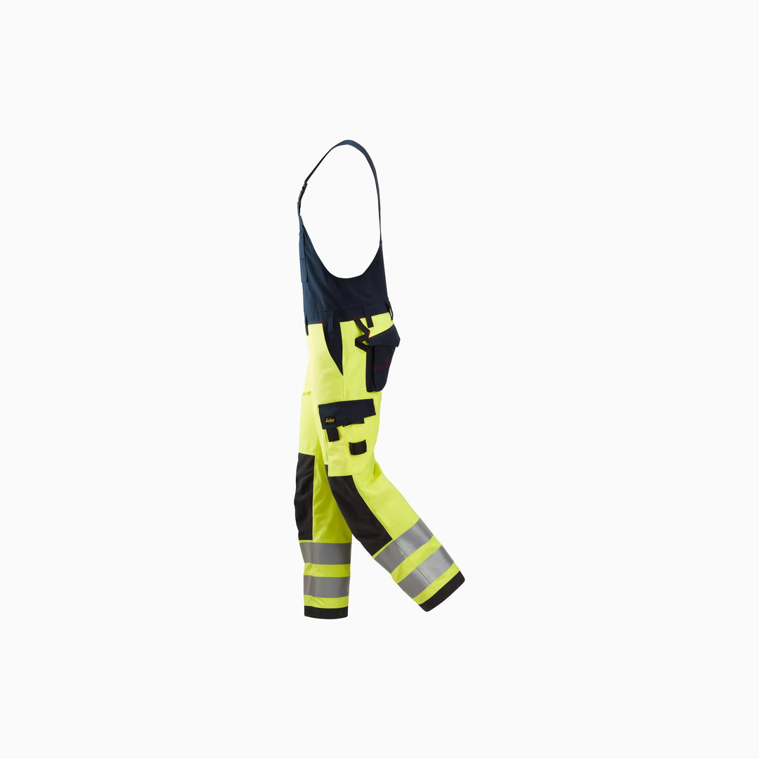ProtecWork, Bib &amp; Brace Trousers, High-Vis Class 2